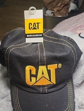 Branded Pet Cap in Black and Yellow Embroidery